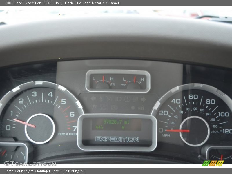 Dark Blue Pearl Metallic / Camel 2008 Ford Expedition EL XLT 4x4