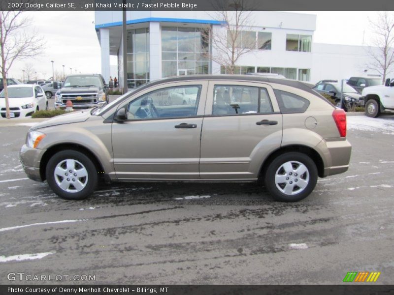 Light Khaki Metallic / Pastel Pebble Beige 2007 Dodge Caliber SE