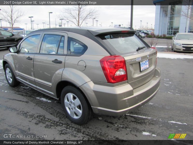 Light Khaki Metallic / Pastel Pebble Beige 2007 Dodge Caliber SE