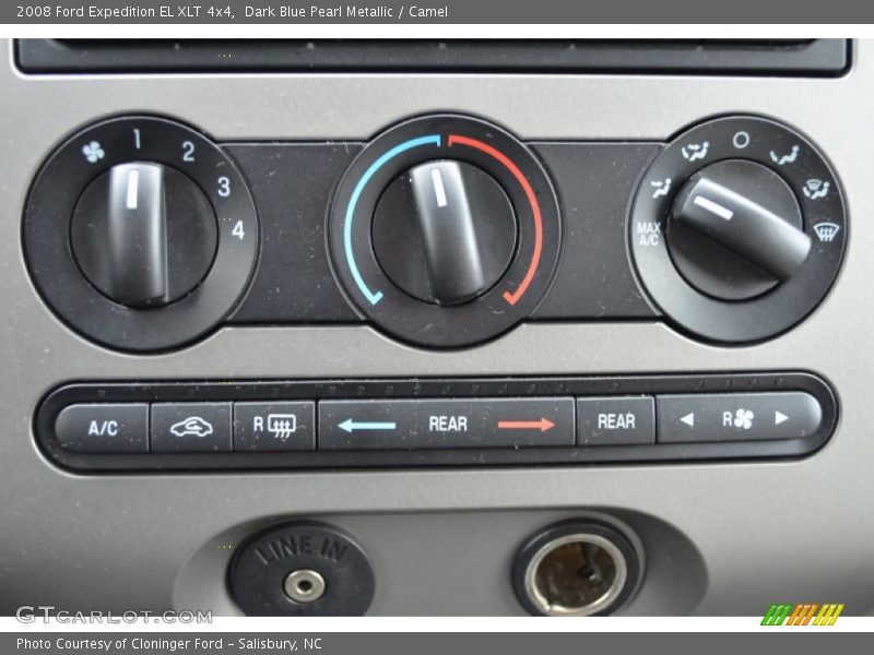 Dark Blue Pearl Metallic / Camel 2008 Ford Expedition EL XLT 4x4
