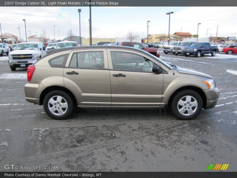 Light Khaki Metallic / Pastel Pebble Beige 2007 Dodge Caliber SE