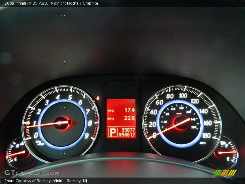 Midnight Mocha / Graphite 2009 Infiniti FX 35 AWD