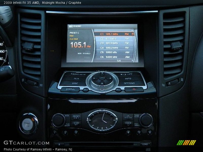 Midnight Mocha / Graphite 2009 Infiniti FX 35 AWD