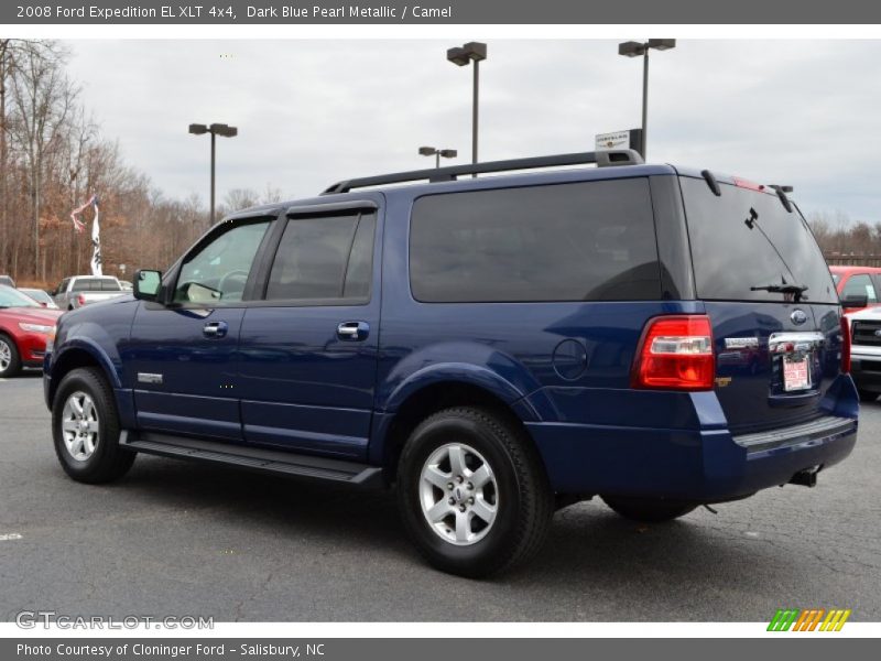 Dark Blue Pearl Metallic / Camel 2008 Ford Expedition EL XLT 4x4