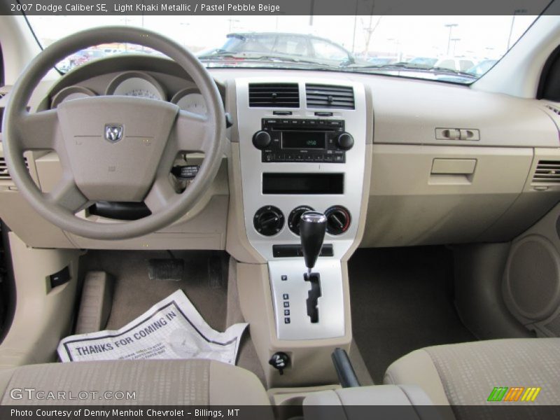 Light Khaki Metallic / Pastel Pebble Beige 2007 Dodge Caliber SE