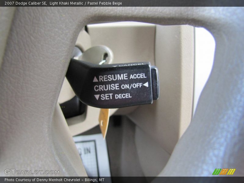 Light Khaki Metallic / Pastel Pebble Beige 2007 Dodge Caliber SE