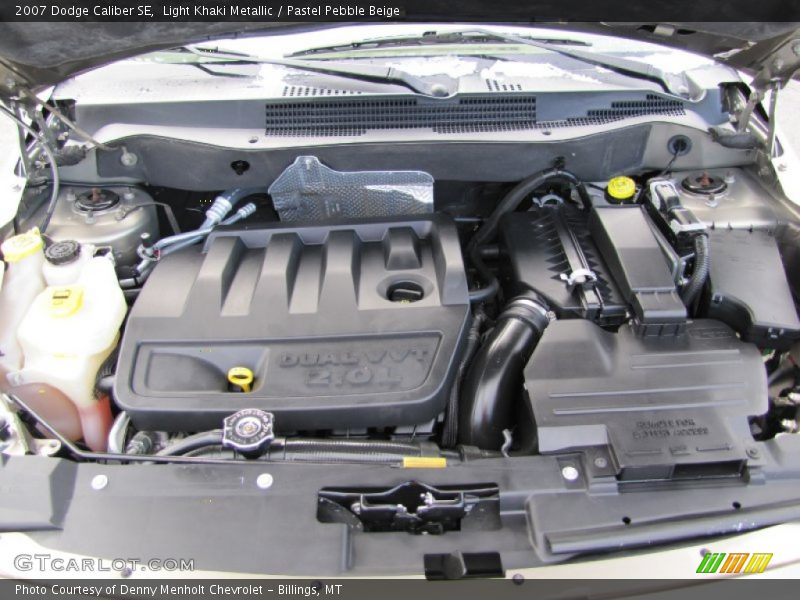 Light Khaki Metallic / Pastel Pebble Beige 2007 Dodge Caliber SE