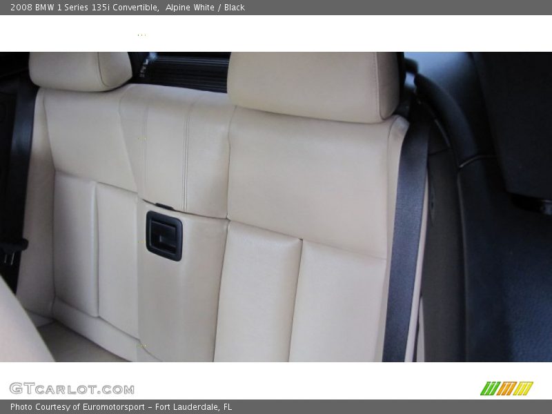 Alpine White / Black 2008 BMW 1 Series 135i Convertible