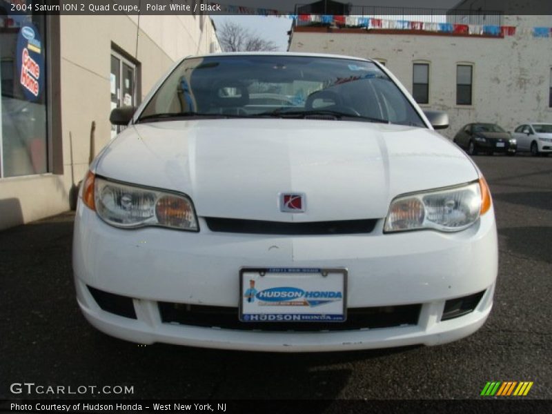 Polar White / Black 2004 Saturn ION 2 Quad Coupe
