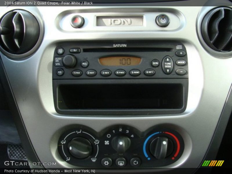 Polar White / Black 2004 Saturn ION 2 Quad Coupe