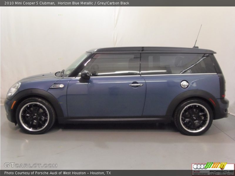 Horizon Blue Metallic / Grey/Carbon Black 2010 Mini Cooper S Clubman