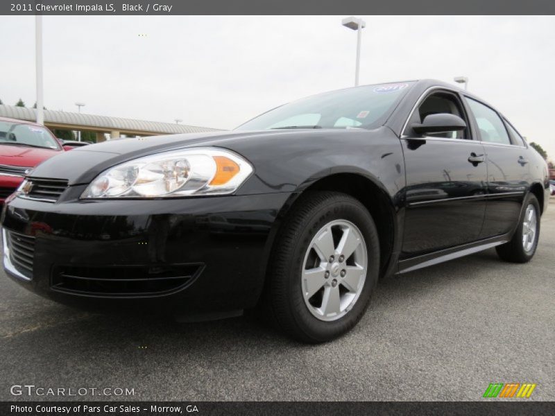 Black / Gray 2011 Chevrolet Impala LS
