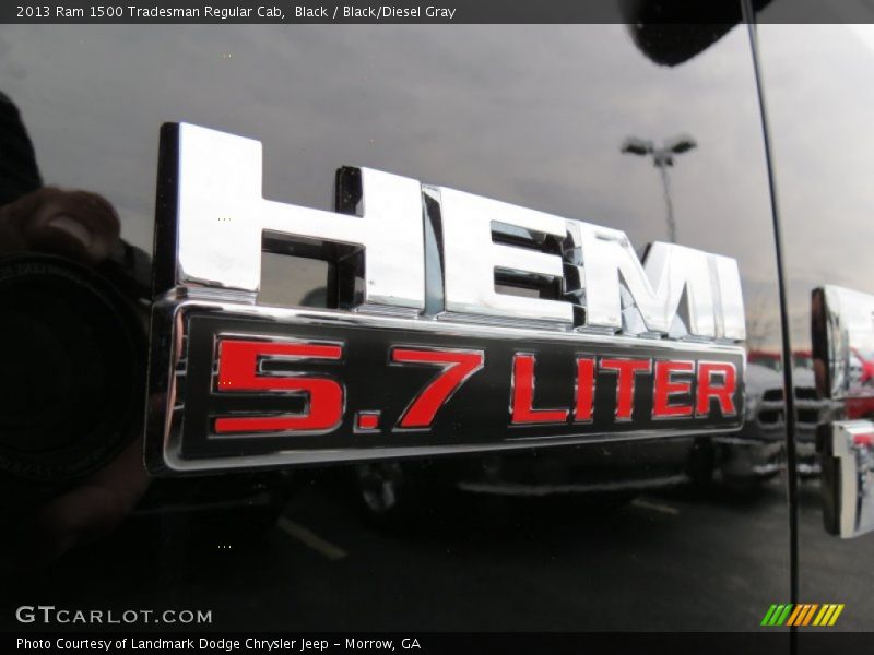 Black / Black/Diesel Gray 2013 Ram 1500 Tradesman Regular Cab