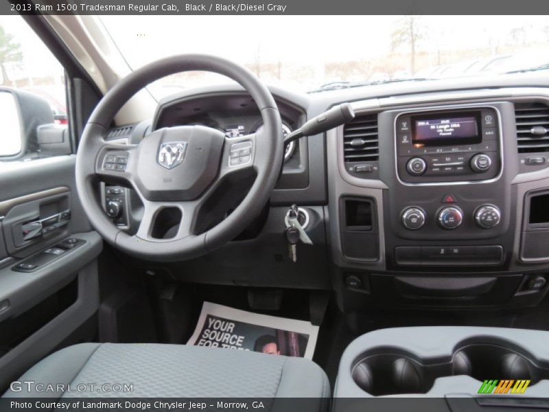 Black / Black/Diesel Gray 2013 Ram 1500 Tradesman Regular Cab