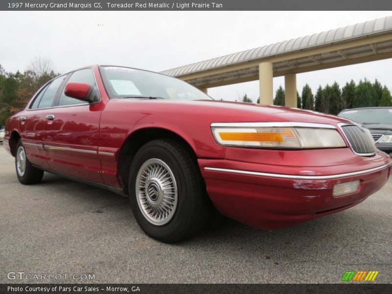 Toreador Red Metallic / Light Prairie Tan 1997 Mercury Grand Marquis GS
