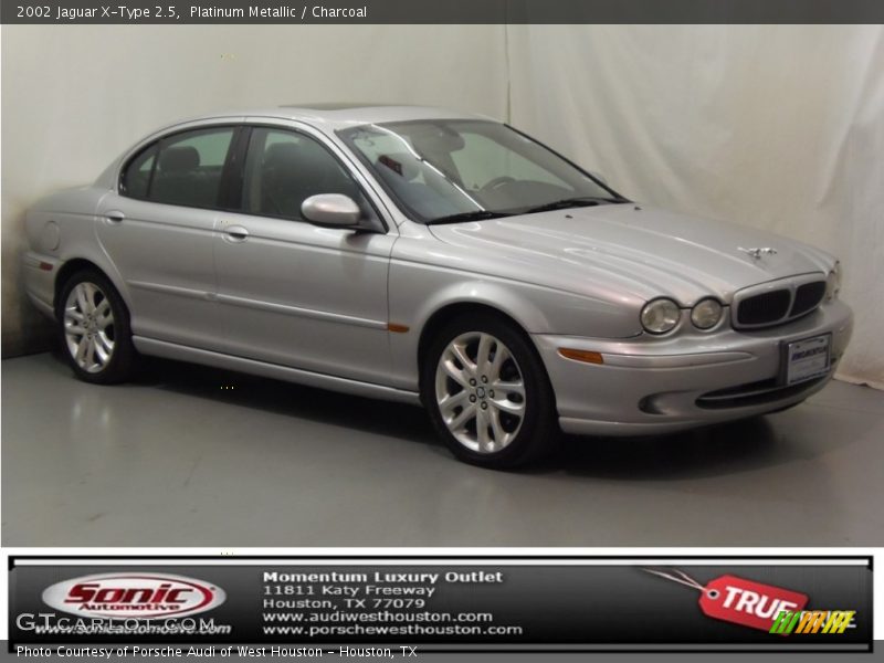 Platinum Metallic / Charcoal 2002 Jaguar X-Type 2.5