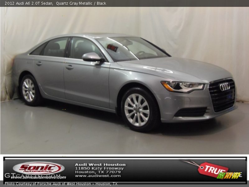 Quartz Gray Metallic / Black 2012 Audi A6 2.0T Sedan