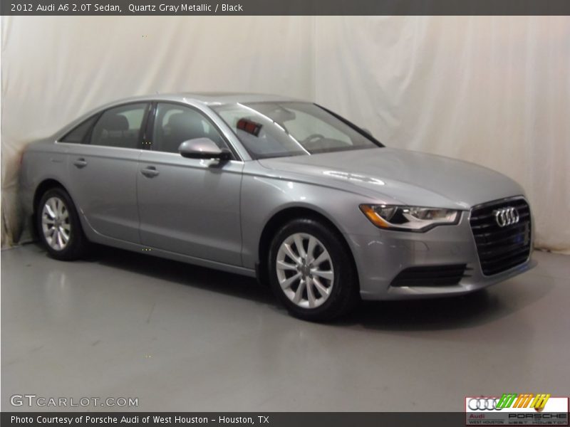 Quartz Gray Metallic / Black 2012 Audi A6 2.0T Sedan