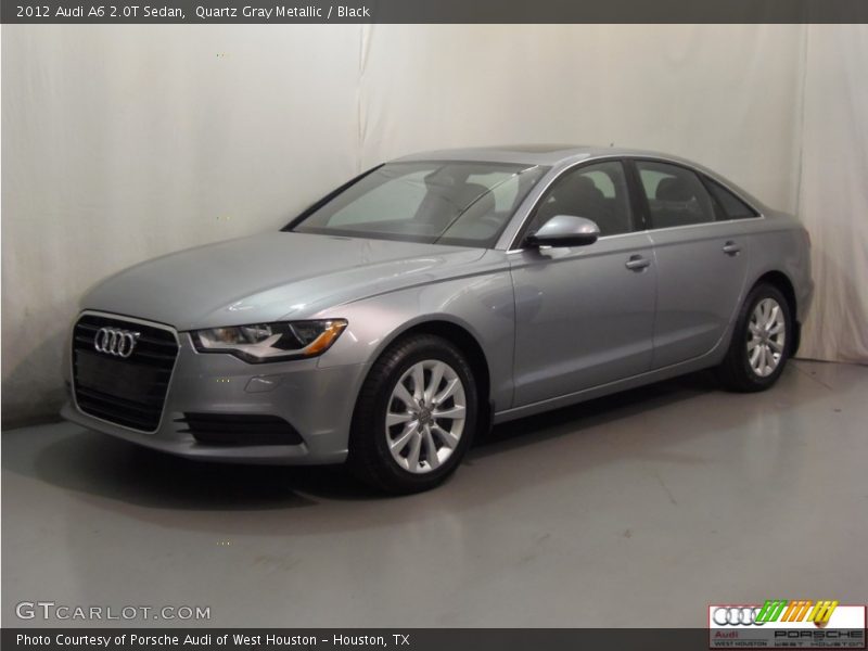 Quartz Gray Metallic / Black 2012 Audi A6 2.0T Sedan