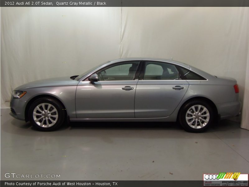 Quartz Gray Metallic / Black 2012 Audi A6 2.0T Sedan