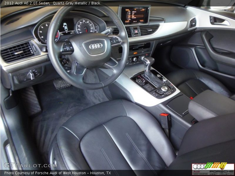 Quartz Gray Metallic / Black 2012 Audi A6 2.0T Sedan