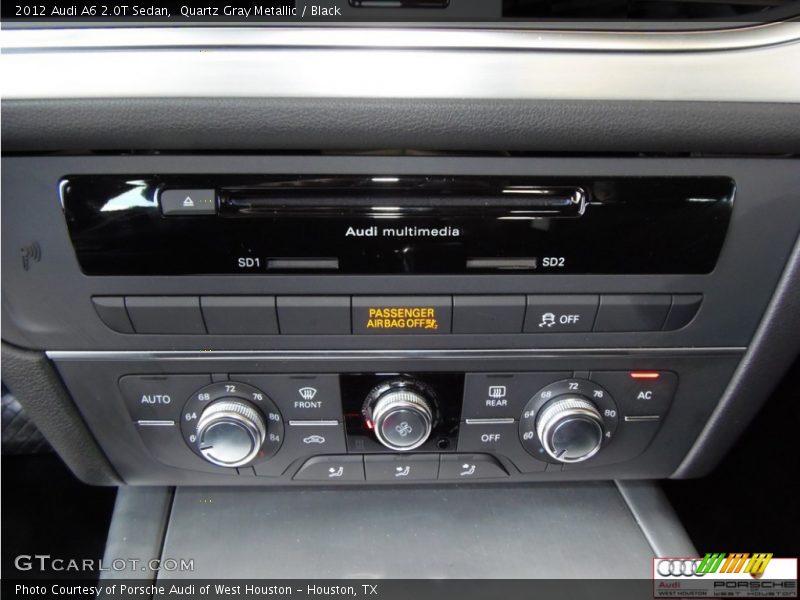 Quartz Gray Metallic / Black 2012 Audi A6 2.0T Sedan