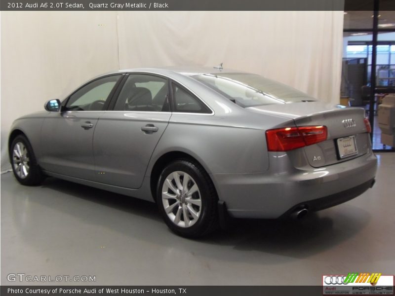 Quartz Gray Metallic / Black 2012 Audi A6 2.0T Sedan