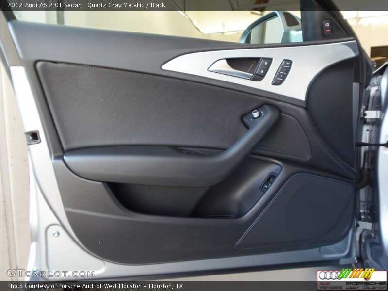 Quartz Gray Metallic / Black 2012 Audi A6 2.0T Sedan