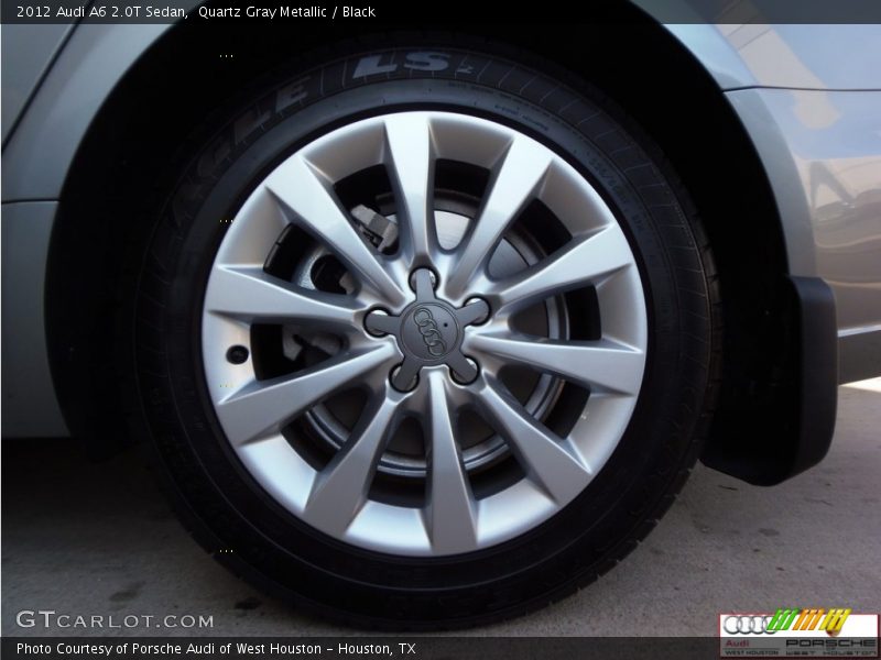 Quartz Gray Metallic / Black 2012 Audi A6 2.0T Sedan