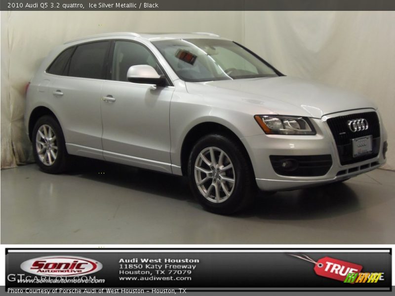 Ice Silver Metallic / Black 2010 Audi Q5 3.2 quattro