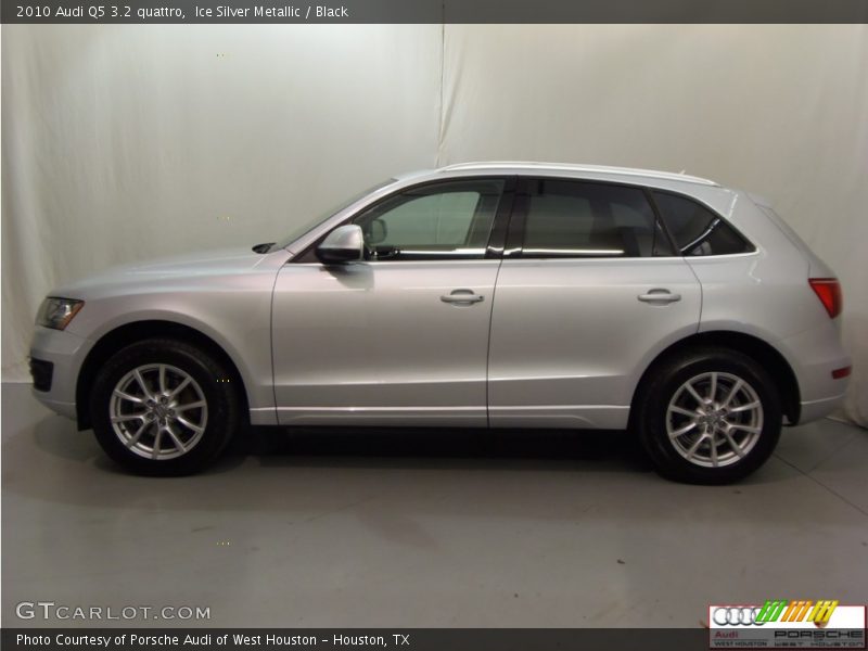 Ice Silver Metallic / Black 2010 Audi Q5 3.2 quattro