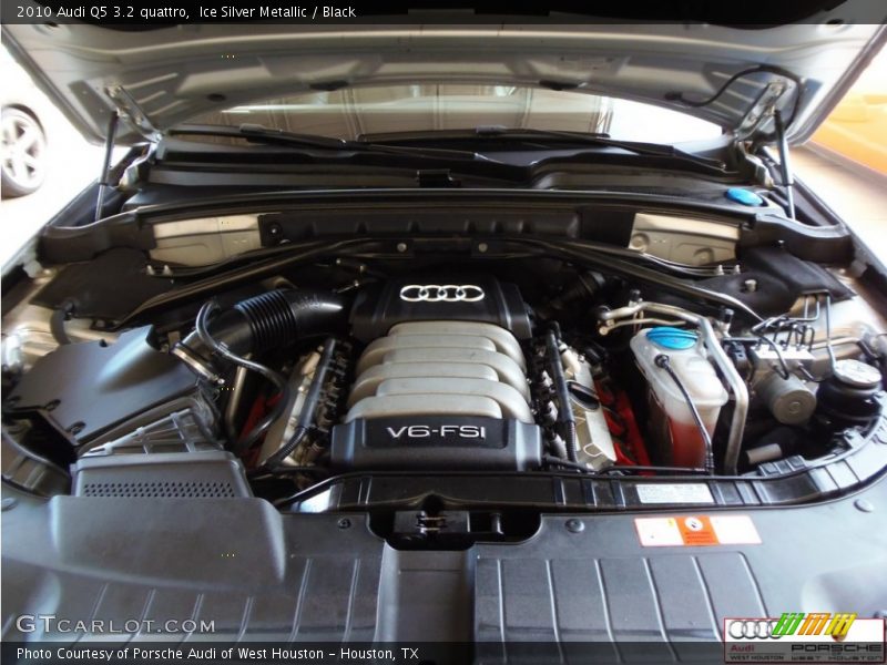 Ice Silver Metallic / Black 2010 Audi Q5 3.2 quattro