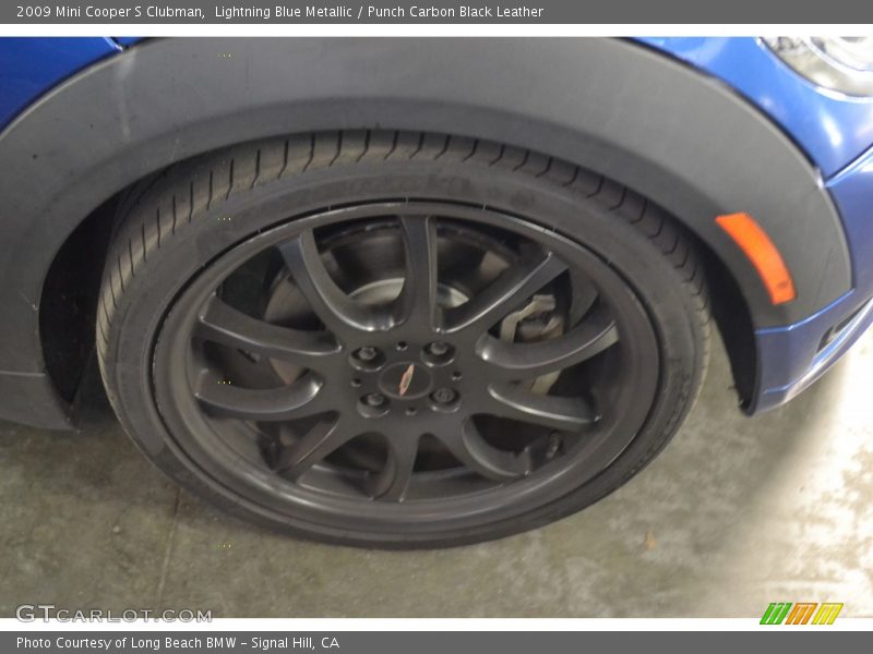 Lightning Blue Metallic / Punch Carbon Black Leather 2009 Mini Cooper S Clubman
