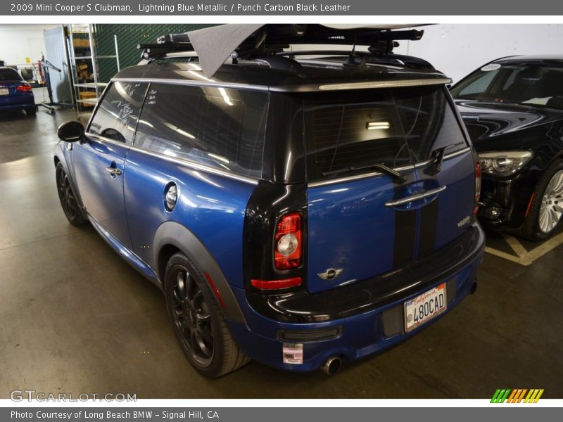 Lightning Blue Metallic / Punch Carbon Black Leather 2009 Mini Cooper S Clubman