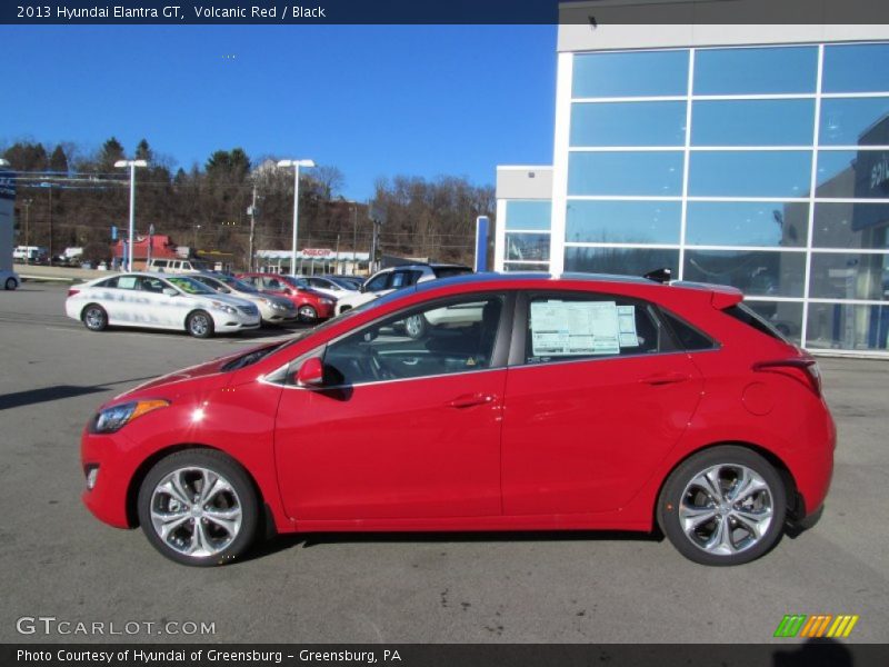 Volcanic Red / Black 2013 Hyundai Elantra GT