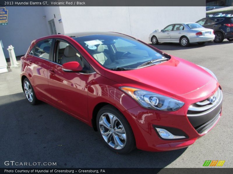 Volcanic Red / Black 2013 Hyundai Elantra GT