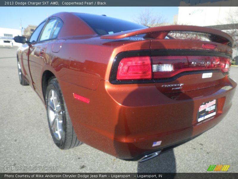 Copperhead Pearl / Black 2013 Dodge Charger SXT AWD