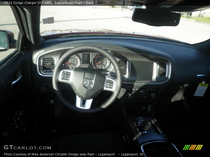 Copperhead Pearl / Black 2013 Dodge Charger SXT AWD