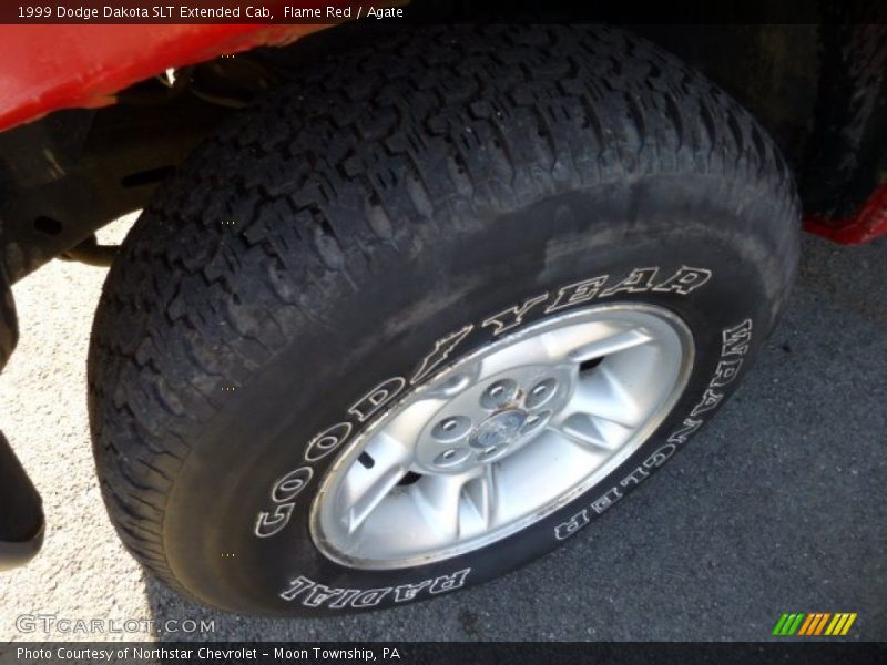 Flame Red / Agate 1999 Dodge Dakota SLT Extended Cab