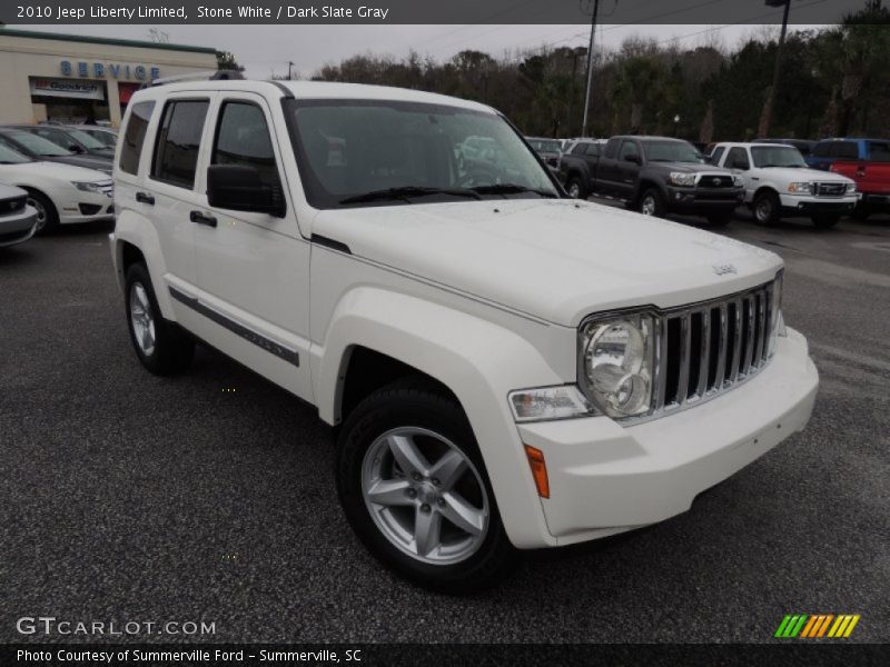Stone White / Dark Slate Gray 2010 Jeep Liberty Limited