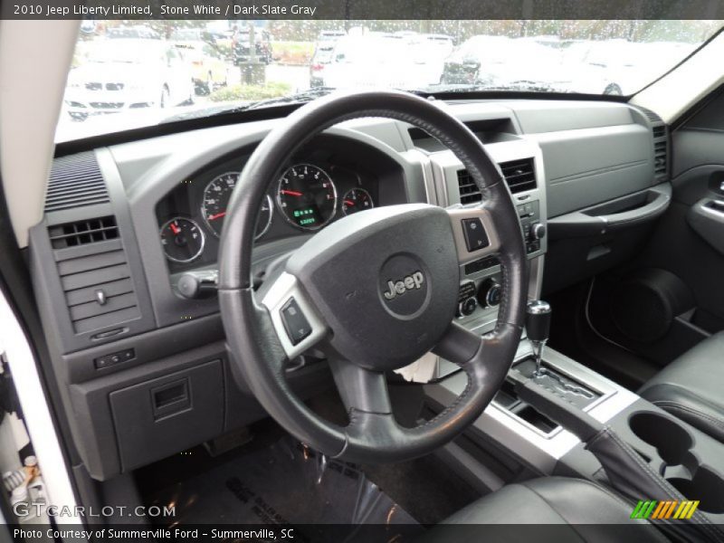 Stone White / Dark Slate Gray 2010 Jeep Liberty Limited
