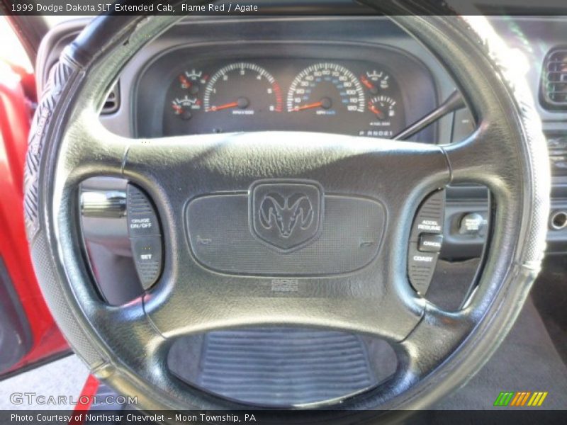 Flame Red / Agate 1999 Dodge Dakota SLT Extended Cab