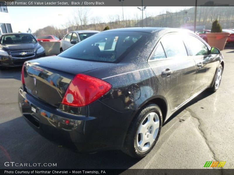 Black / Ebony Black 2008 Pontiac G6 Value Leader Sedan