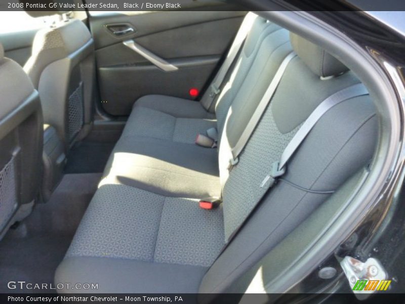 Black / Ebony Black 2008 Pontiac G6 Value Leader Sedan