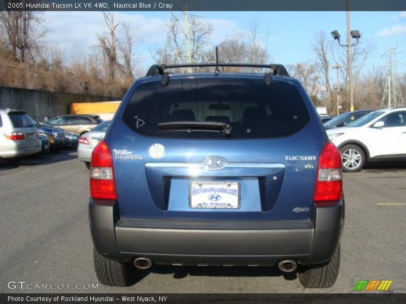 Nautical Blue / Gray 2005 Hyundai Tucson LX V6 4WD