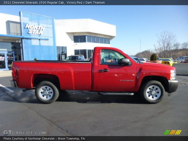 Victory Red / Dark Titanium 2011 Chevrolet Silverado 1500 Regular Cab
