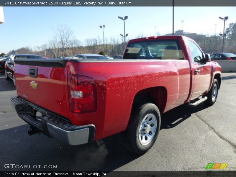 Victory Red / Dark Titanium 2011 Chevrolet Silverado 1500 Regular Cab