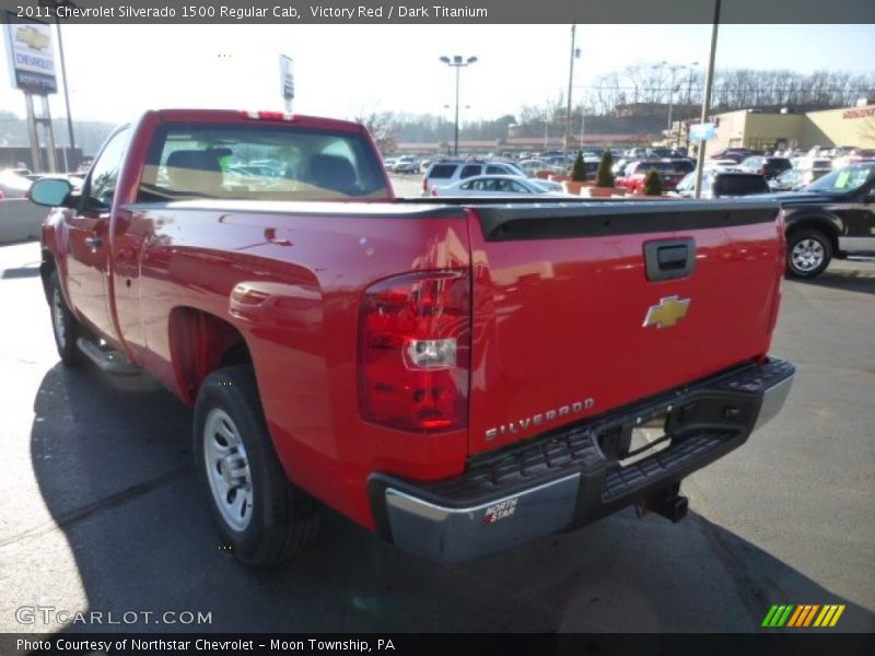 Victory Red / Dark Titanium 2011 Chevrolet Silverado 1500 Regular Cab