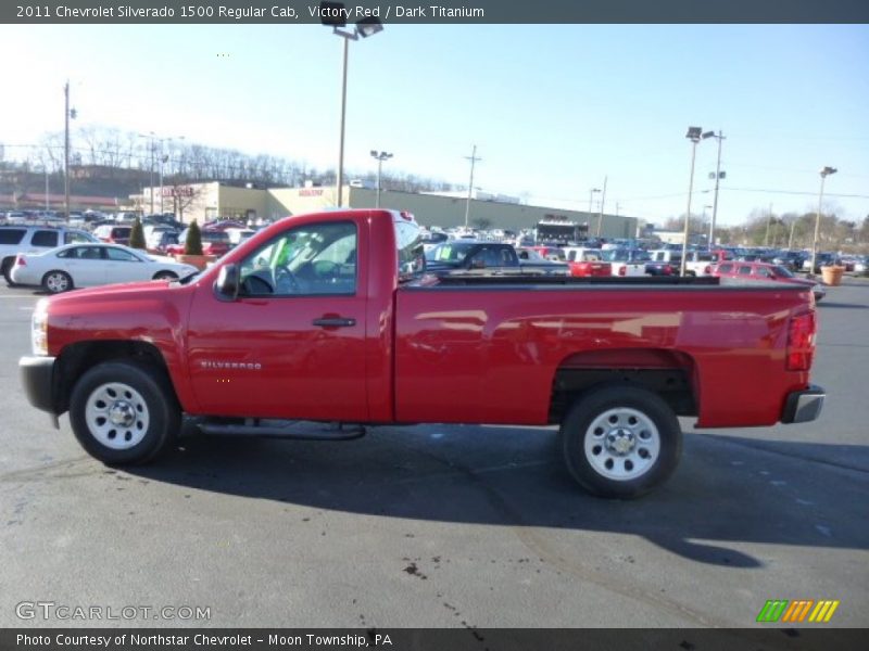 Victory Red / Dark Titanium 2011 Chevrolet Silverado 1500 Regular Cab