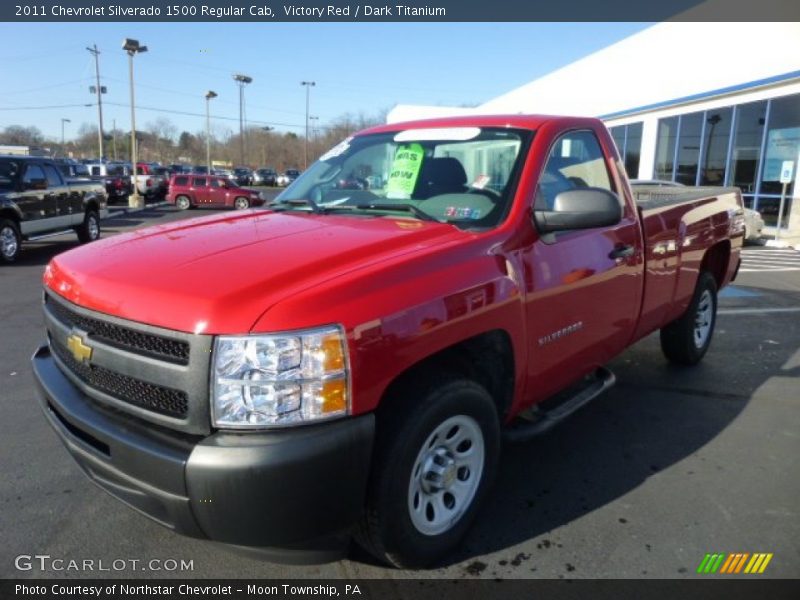 Victory Red / Dark Titanium 2011 Chevrolet Silverado 1500 Regular Cab